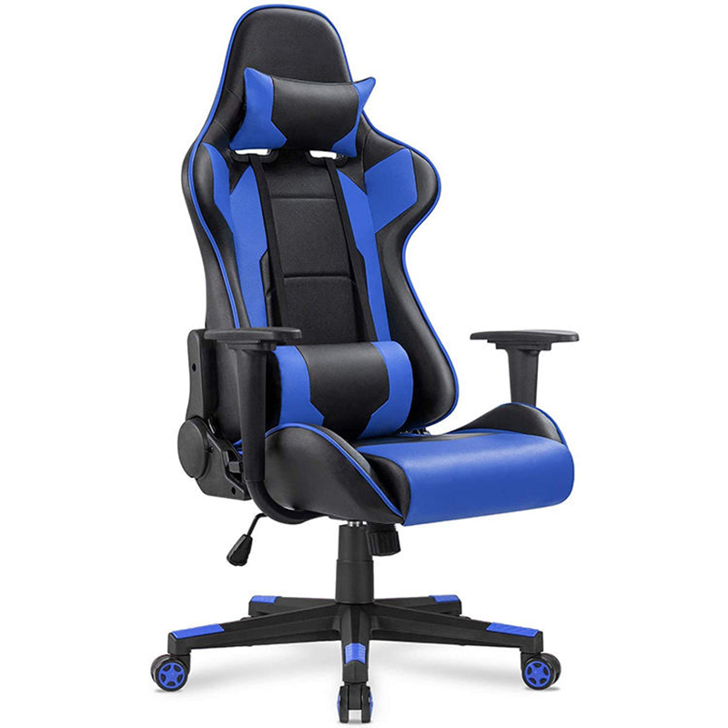 Sedia da gamer da ufficio Silla in pelle PU economica in metallo di alta qualità  Sedia da gamer da ufficio Silla in pelle PU economica in metallo di alta qualità