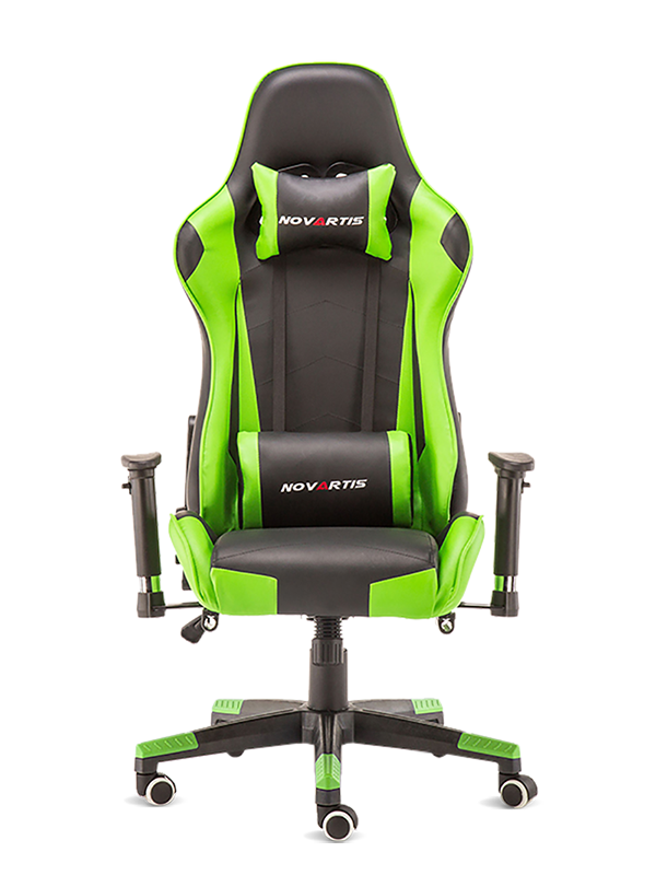 La sedia da gioco moderna in pelle PU verde da corsa di alta qualità 