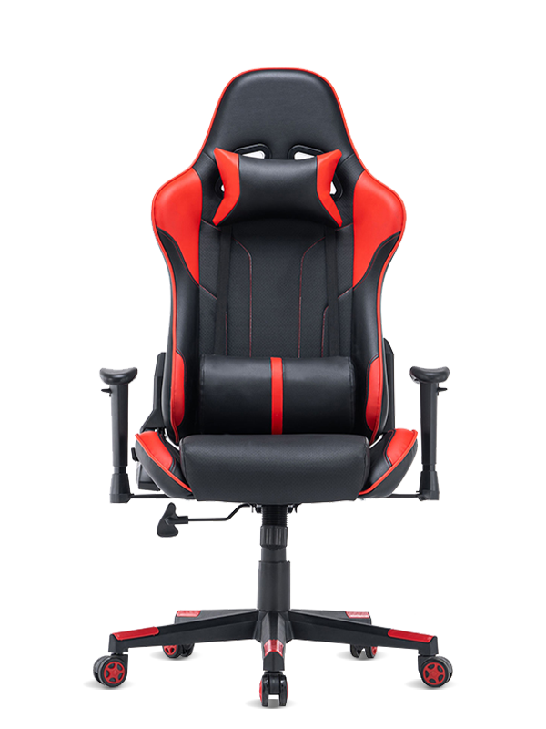 Sedia da PC per computer da gioco da corsa Sedia ergonomica girevole nera da ufficio 