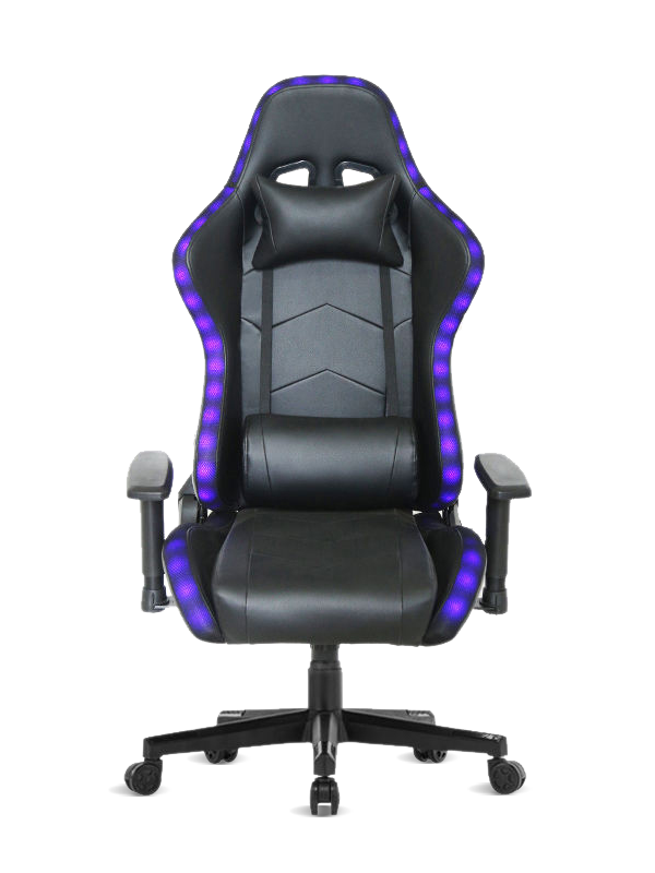 Sedia da gioco reclinabile per e-sport con sedia da corsa per ufficio PC di vendita calda in Cina con luci a LED 
