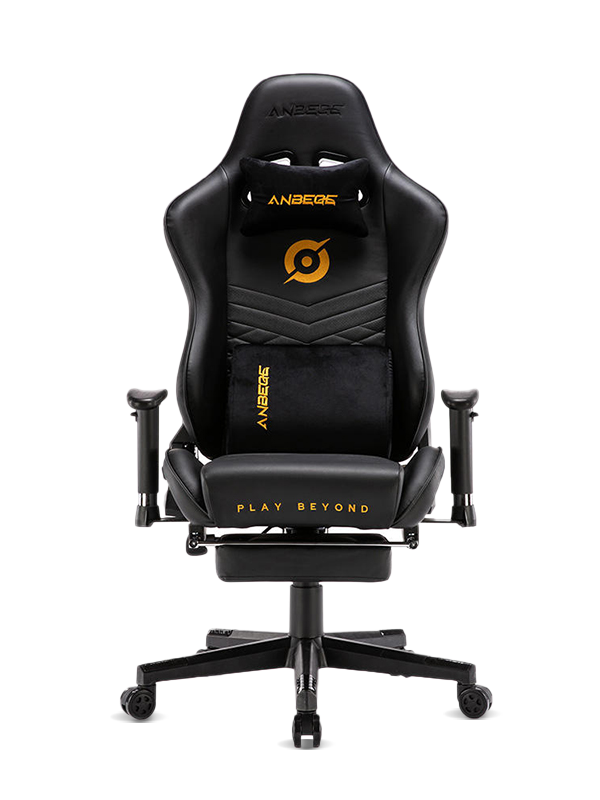 Sedia da gioco reclinabile in pelle nera di vendita calda HS-9025 